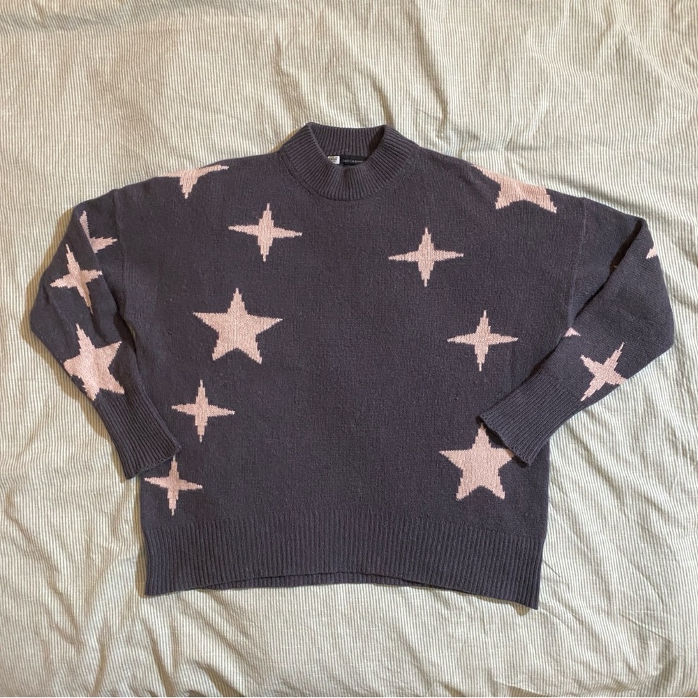 360 Cashmere Star Pattern Sweater